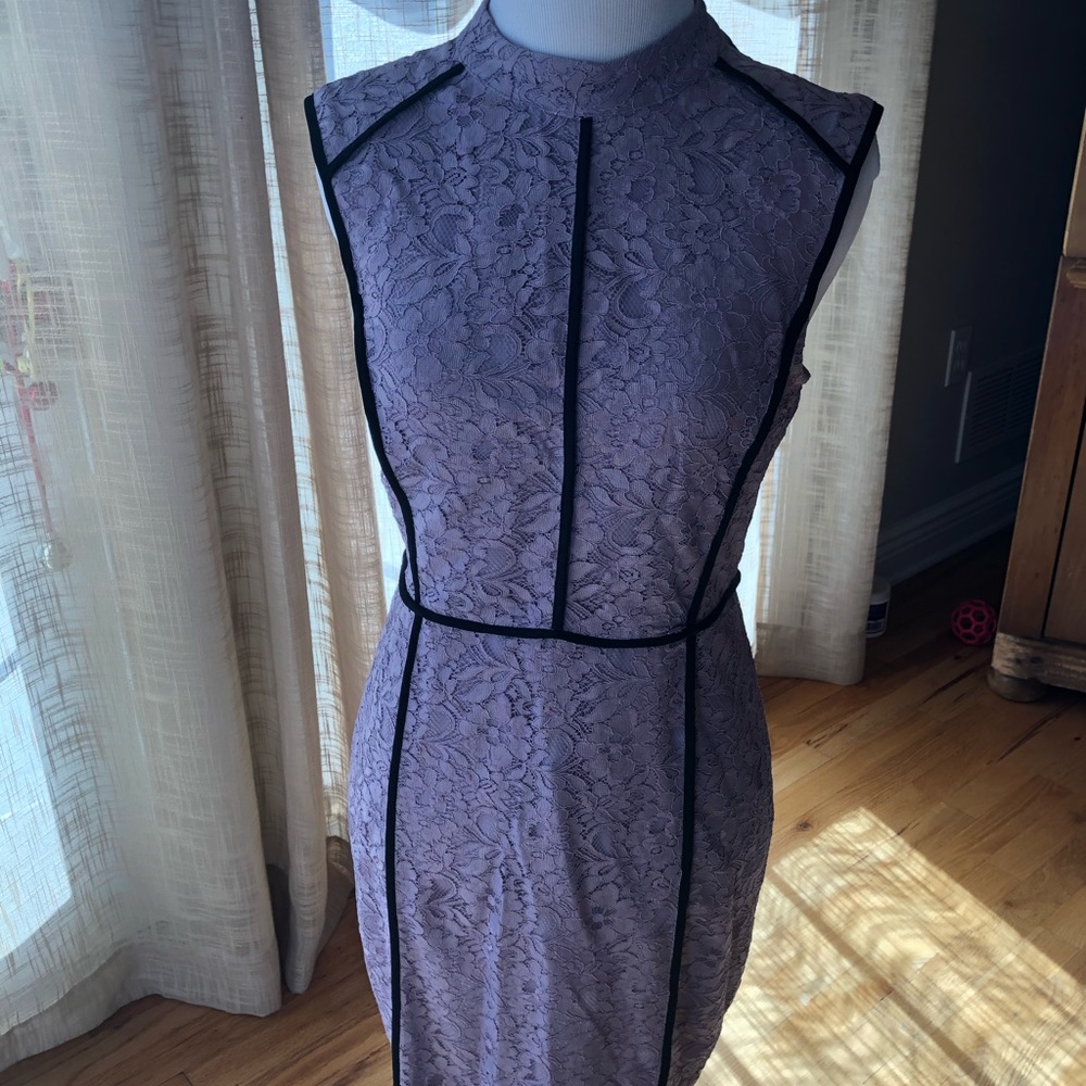 A lavender lace dress